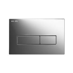 Кнопка смыва Am.Pm ErgoFit М хром, клавиша управления для сливного бачка, инсталляции унитаза, двойная, механическая, панель, универсальная, размер 240х150х10 мм
