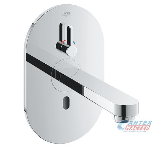 Смеситель для раковины Grohe Eurosmart Cosmopolitan E встраиваемый, инфракрасный, излив длинный, длина 172 мм, керамический, латунь, цвет хром, хромированный