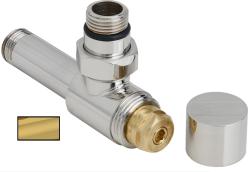 Вентиль Сунержа угловой под шестигранник G 1/2" НР х G 1/2" НР, цвет золото