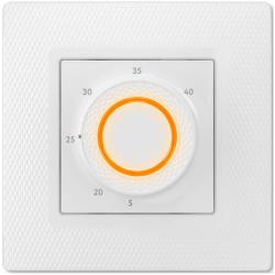 Терморегулятор электронный Теплолюкс LumiSmart 25 16 А (3,6 кВт), цвет белый, дисковое управление, для теплого пола 100035924400