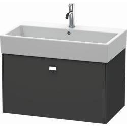 Тумба/шкафчик для консоли/столешницы Duravit Brioso под раковину 62х55х44,2 см, подвесная, ДСП, цвет: графит матовый/хром, 1 выдвижной ящик, прямоугольная