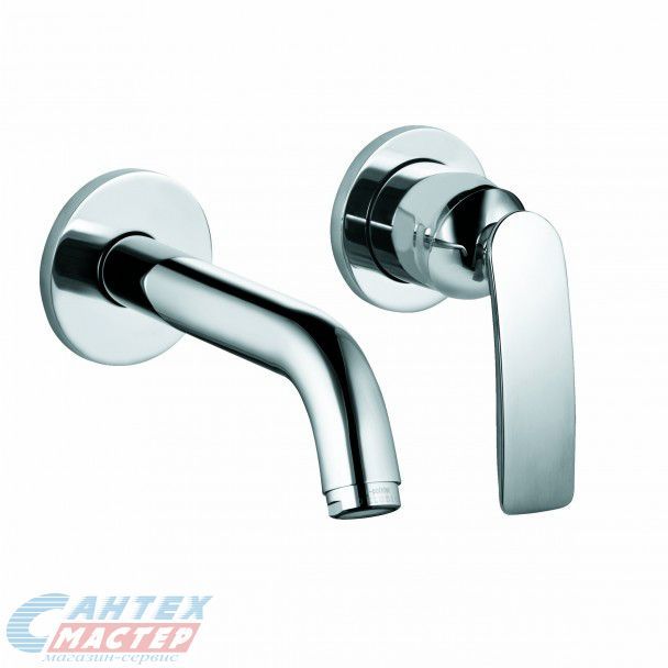 Смеситель для раковины Kludi Balance встраиваемый, однорычажный, излив длинный, длина 180 мм, керамический, латунь, цвет хром, хромированный