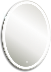 Зеркало Silver Мirrors Италия, 57х77 см, с LED/ЛЕД-подсветкой, овальное, выключатель бесконтактный, для ванны