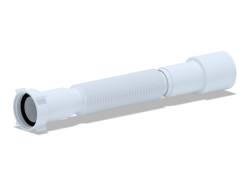Труба гофрированная ANI (Ани-пласт) 1 1/2"*40/50 белая, полипропилен, длина от 366-776 мм K106