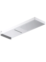 Верхний душ Aquatek AQ2085CR прямоугольный, 2 режима, размер 550х170 мм, нержавеющая сталь, цвет хром, для душа/ванной, на стену
