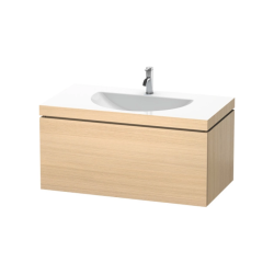 Тумба под раковину для консоли/столешницы Duravit L-Cube 72х47,7х40 см, подвесная, ДСП, цвет: дуб брашированный, 1 выдвижной ящик, прямоугольная
