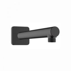 Держатель верхнего душа Hansgrohe Vernis Shape, настенный монтаж, прямоугольный, размер 24 см, латунь, цвет матовый черный