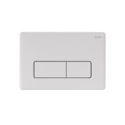 Кнопка смыва Iddis Profix Air белая глянец, клавиша управления для сливного бачка, инсталляции унитаза, двойная, пневматическая, размер 245х165х27,7 мм PRA10W0i77