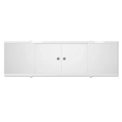 Панель MELODIA под ванну "Rumba", 169х54 см, ПВХ/алюминий, белая, (экран для ванны Rumba) прямоугольная, фронтальная панель, универсальная, левая/правая, левосторонняя/правосторонняя, для ванны