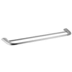 Полотенцедержатель ABBER Nord двойной, настенный, неповоротный, 600 мм нержавеющая сталь, для полотенец, в ванную/туалет/душевую кабину, цвет сатин AA1553SP