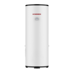 Водонагреватель Rommer RWH-2110 GT 500 л. косвенный, напольный, вертикальный, накопительный тип, 710х1875 мм, 60 кВт цвет белый, круглый
