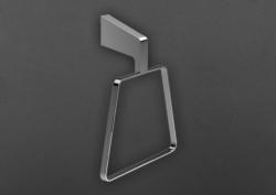 Полотенцедержатель Art&Max Techno, настенный, форма кольцо, латунь, для полотенец в ванную/туалет/душевую кабину, цвет хром, на стену