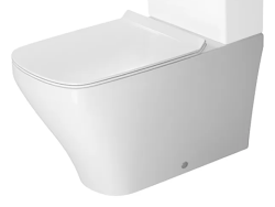 Чаша для унитаза-компакт Duravit DuraStyle 37х70х42 см, напольная, цвет белый, санфарфор, прямоугольная, универсальный (в стену/в пол) выпуск, под компакт бачок, ободковая, без сиденья, для туалета/ванной комнаты