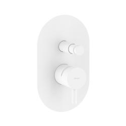 Смеситель для душа Ravak Espirit, встраиваемый, однорычажный, без излива/без душевого набора, керамический, латунь, цвет белый вельвет