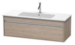 Тумба под раковину для консоли/столешницы Duravit Ketho 120х55х42,6 см, подвесная, ДСП, цвет: сосна серебристая, 1 выдвижной ящик, прямоугольная