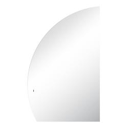 Зеркало Abber Teil 68,6х109,7 см с LED/ЛЕД-подсветкой, нестандартное, бесконтактный выключатель, диммер, левое, для ванны, навесное/подвесное/настенное