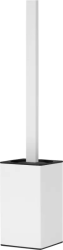 Ершик напольный Deante Mokko, форма квадратная, металл, ерш/щетка для туалета/унитаза, туалетный, цвет белый