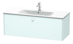 Тумба под раковину Duravit Brioso, 122х47,9х45 см, подвесная, 1 выдвижной ящик, ДСП, цвет: светло-голубой, шкафчик навесной, механизм доводчика, прямоугольная, правая/левая, в ванную комнату