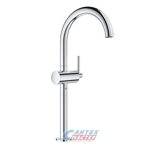 Смеситель для раковины Grohe Atrio New однорычажный, излив длинный, длина 180 мм, керамический, латунь, цвет хром, без донного клапана