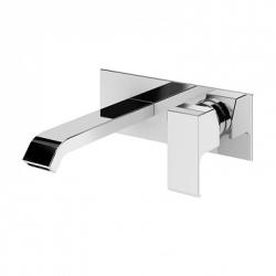 Смеситель для раковины Cezares Porta, встраиваемый, однорычажный, длина излива 209 мм, неповоротный, керамический, латунь, цвет хром, без донного клапана, внутренний/скрытый монтаж