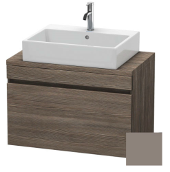 Тумба под раковину для консоли/столешницы Duravit DuraStyle 80х47,8х51,2 см, подвесная, ДСП, цвет: сосна терра/базальт, 1 выдвижной ящик, прямоугольная
