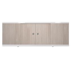 Панель MELODIA под ванну "Rumba", 149х54 см, ПВХ/алюминий, светлое дерево, (экран для ванны Rumba) прямоугольная, фронтальная панель, универсальная, левая/правая, левосторонняя/правосторонняя, для ванны