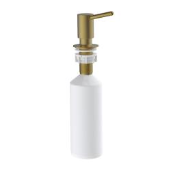 Встраиваемый дозатор IDDIS Kitchen Line для жидкого мыла, латунь/пластик, цвет матовое золото, емкость дозатора пластиковая, объем - 550 мл, для кухонных моек, встраиваемый в мойку/столешницу, для кухни SDIMG00i59