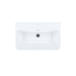 Умывальник мебельный IDDIS Optima Home 80 см прямоугольная, сантехнический фарфор, цвет белый, с отверстием под смеситель, слив-перелив, раковина 0178000i28