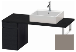 Тумба/шкафчик для консоли/столешницы Duravit DuraStyle под раковину 30х47,8х51,2 см, подвесная, ДСП, цвет: дуб черный/базальт, 2 выдвижных ящика, прямоугольная