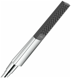 Лейка душевая Hansgrohe Rainfinity 100 1jet, настенная, прямоугольная, с 1 режимом, хромированная/пластмассовая, цвет: хром, ручная, для душа/ванной