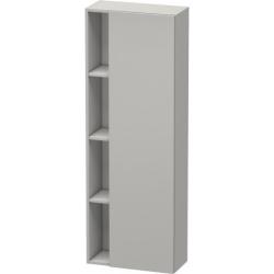Пенал Duravit DuraStyle, 50x24x140 см, подвесной, (правый), с дверцей, с закрытыми/открытыми полками, цвет: бетонно-серый, в ванную комнату
