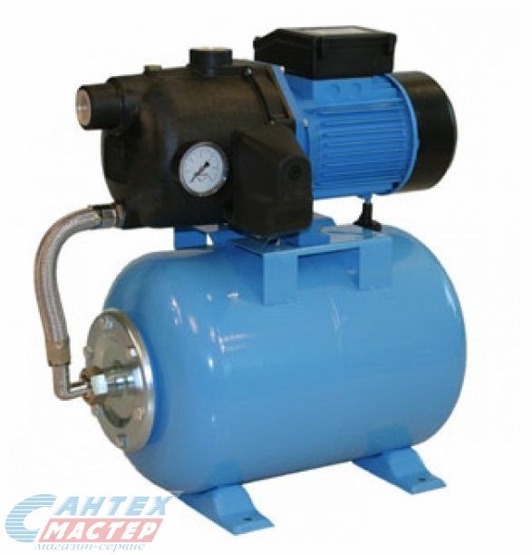 Насосная станция Джилекс Джамбо 60/35 Ч-24, 3.6 м³/ч, напор - 35 м, 0.6 кВт, (230 В) гидроаккумулятор 24 л, давление 8 бар, глубина всасывания 9 м, автоматическая