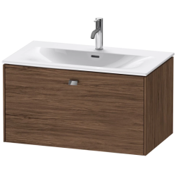Тумба под раковину для консоли/столешницы Duravit Brioso 92х48х44,2 см, подвесная, ДСП, цвет: орех темный/хром, 1 выдвижной ящик, прямоугольная