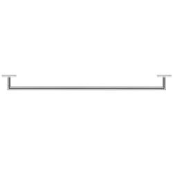 Полотенцедержатель Duravit Karree, одинарный, настенный, неповоротный, 86,8 см, металлический, форма округлая, для полотенец, в ванную/туалет/душевую кабину, цвет хром, к стене