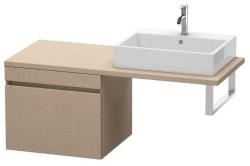 Тумба/шкафчик для консоли/столешницы Duravit DuraStyle под раковину 60х54,8х51,2 см, подвесная, ДСП, цвет: лен, 1 выдвижной ящик, прямоугольная