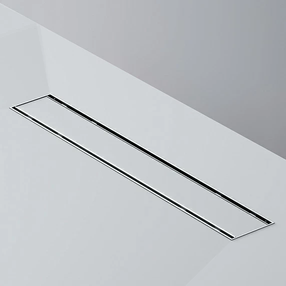 Душевой трап (лоток) AM.PM PrimeFlow 500 мм комбинированный затвор со стальной матовой решеткой под плитку, цвет стальной матовый, выходная труба 50 мм, линейный