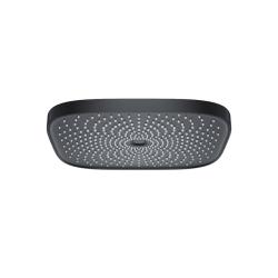 Верхний душ IDDIS SpaHome квадратная, 260х260х63 мм черный матовый, ABS-пластик, тропический душ, для душа/ванной
