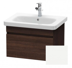 Тумба/шкафчик для консоли/столешницы Duravit DuraStyle под раковину 50х54,8х51,2 см, подвесная, ДСП, цвет: каштан темный/белый матовый, 1 выдвижной ящик, прямоугольная