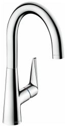 Смеситель для кухни/мойки Hansgrohe Talis M51, 220, 1jet, однорычажный, керамический, с поворотным изливом, длина 17,4 см, латунь, цвет хром
