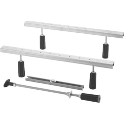 Ножки для ванны Duravit, для угловой ванны D-Code, 58x4x11,5 см, металлические, цвет серый, четыре точки опоры