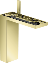 Смеситель для раковины/умывальника Axor MyEdition 230, без панели, однорычажный, фиксированный излив, длина излива 19,6 см, керамический, латунь, цвет полированная медь, со сливным клапаном Push-Open