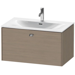 Тумба под раковину для консоли/столешницы Duravit Brioso 92х48х44,2 см, подвесная, ДСП, цвет: дуб терра/хром, 1 выдвижной ящик, прямоугольная
