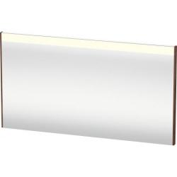 Зеркало Duravit Brioso, 132х70х4,5 см с LED/ЛЕД-подсветкой, прямоугольное, подвесное/настенное, цвет рамы: орех темный, сенсорный выключатель, диммер, для ванной
