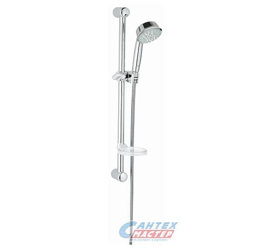 Душевой гарнитур Grohe Relexa Rustic 100 с 5-режимной лейкой и полочкой хром 27141000