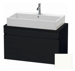 Тумба под раковину для консоли/столешницы Duravit DuraStyle 90х47,8х51,2 см, подвесная, ДСП, цвет: дуб черный/белый матовый, 1 выдвижной ящик, прямоугольная