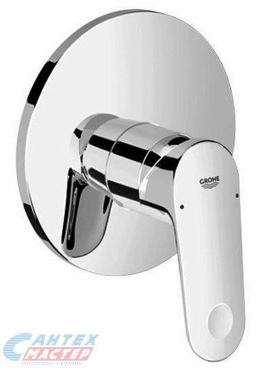 Смеситель для душа Grohe Europlus II однорычажный, скрытого монтажа, керамический, настенный, без излива/шланга/лейки, латунь хром