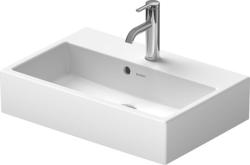 Раковина DURAVIT Vero Air, 60х40х16,5 см, подвесная, прямоугольная, санфарфор, шлифованная, цвет белый, без отверстия под смеситель, без перелива