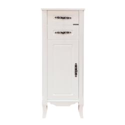 Пенал Comforty Версаль 40, 41х122,5х41 см, напольный, цвет: слоновая кость, 2 выдвижных ящика/распашная дверца, шкаф/шкафчик напольный, прямоугольный, левый/правый, левосторонний/правосторонний/универсальный
