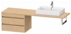 Тумба/шкафчик для консоли/столешницы Duravit DuraStyle под раковину 70х54,8х51,2 см, подвесная, ДСП, цвет: натуральный дуб, 2 выдвижных ящика, прямоугольная