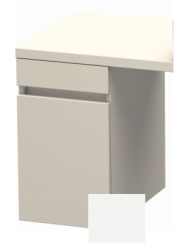 Тумба/шкафчик для консоли/столешницы Duravit DuraStyle под раковину 30х47,8х51,2 см, подвесная, ДСП, цвет: серо-коричневый/белый матовый, 1 выдвижной ящик, прямоугольная